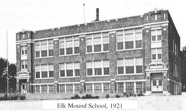 Elk Mound School in 1921